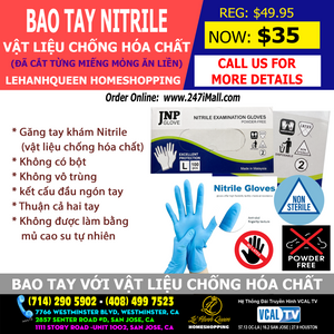 Bao Tay GLOVES by JNP nitrile marterial