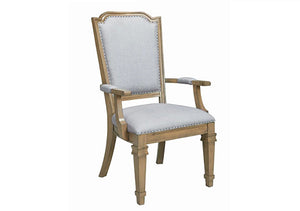 Florence Grey Upholstered Dining Arm Chair