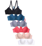 SOFRA LADIES PLAIN BRA, FRONT HOOK & RACERBACK - 6 pieces (Áo ngực móc trước - một bộ 6 cái)