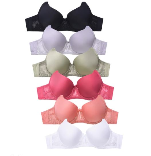 Mamia Ladies Plain Lace Bra, buy 1 get 2 (Áo ngực, Mua 1 tặng 2)