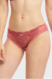 MAMIA LADIES COTTON BIKINI W/LACE DETAIL AT FRONT set of 6 (Quần lót nữ có ren - một bộ 6 cái)