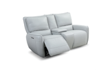 Luxury Italian Leather Sofa with Power Recliners