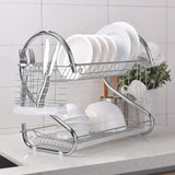 2-Tier Dish Drying Rack with Drainboard (Giá Để Chén Dĩa 2 tầng)