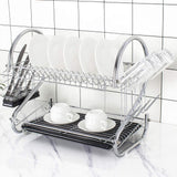 2-Tier Dish Drying Rack with Drainboard (Giá Để Chén Dĩa 2 tầng)