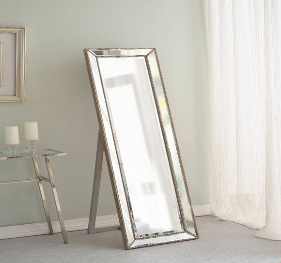 Ridley Stand Mirror, Champagne