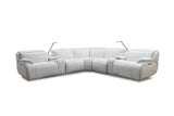Luxury Italian Leather Sectional with Power Recliners