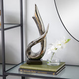 Silver Abstract Sculpture - Modern Decor