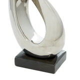 Silver Abstract Sculpture - Modern Decor