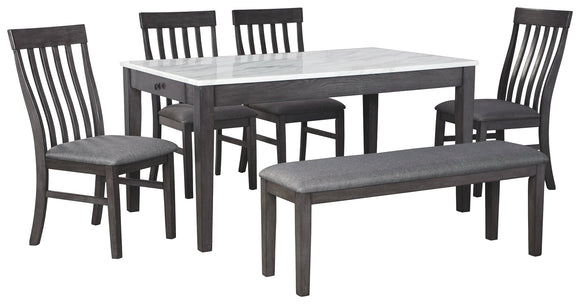 Luvoni Benchcraft 6-Piece Dining Room Package