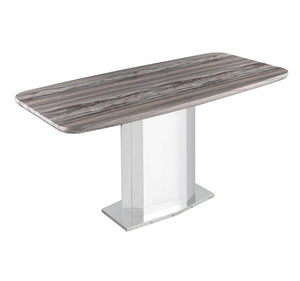 LEBASI Marble Stainless Steel Base Dining Table