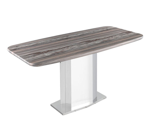 LEBASI Marble Stainless Steel Base Dining Table