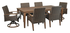 Paradise Trail Signature Design 7-Piece Outdoor Dining Set