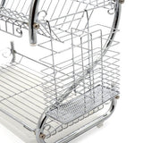 2-Tier Dish Drying Rack with Drainboard (Giá Để Chén Dĩa 2 tầng)