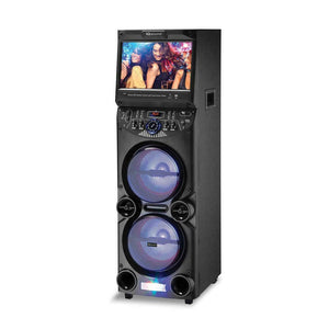 PHEONIX SH 251B Karaoke Party Speaker with LED Lights and Integrated 15" 6.0 Tablet